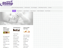 Tablet Screenshot of childsleepsolutions.co.uk